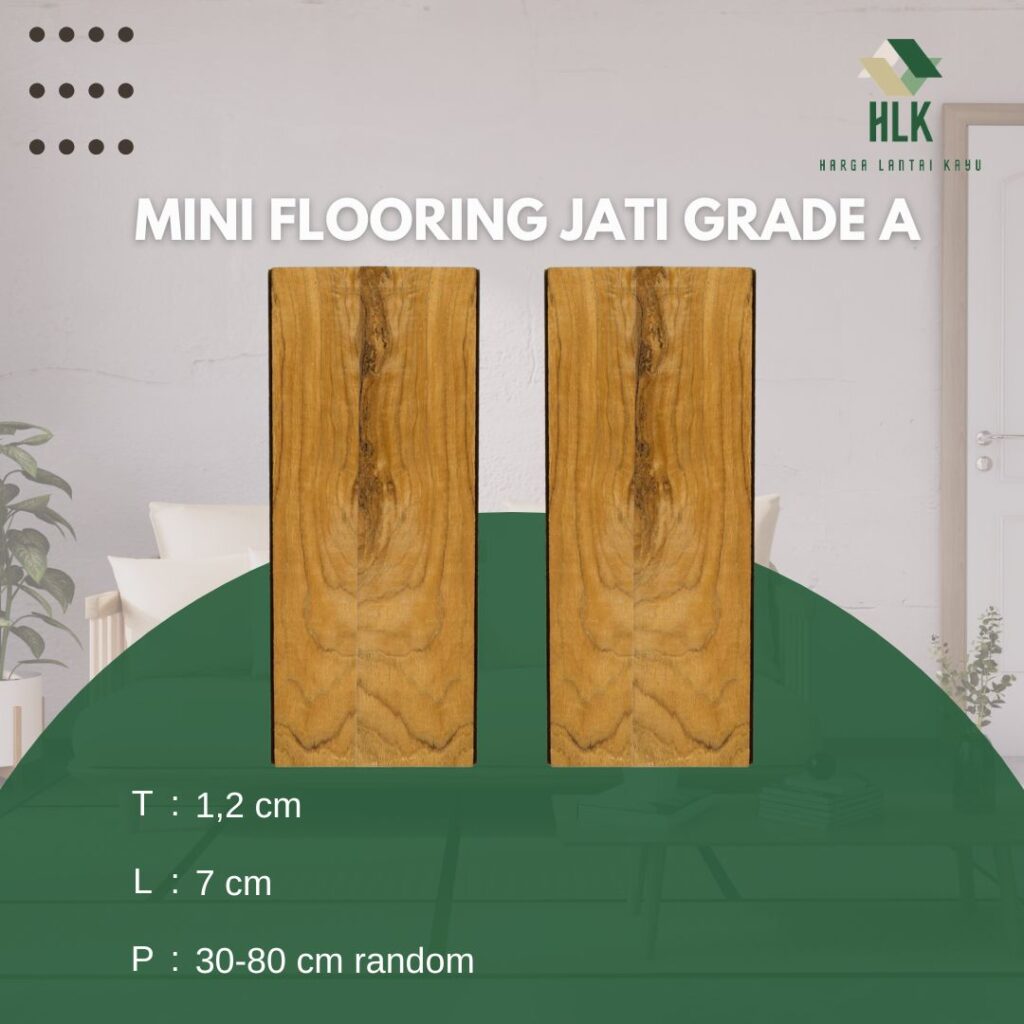 mini flooring jati grade a