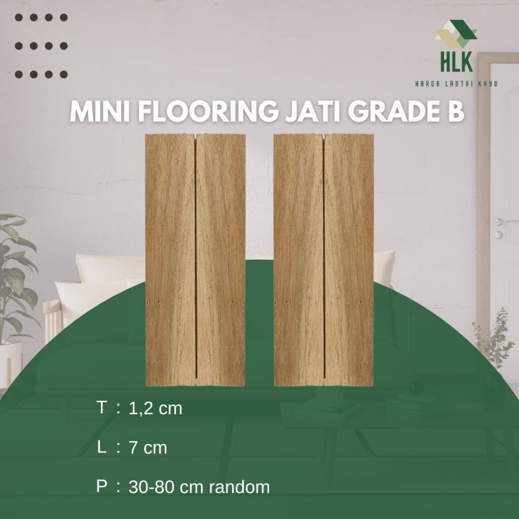 lantai kayu jati grade b