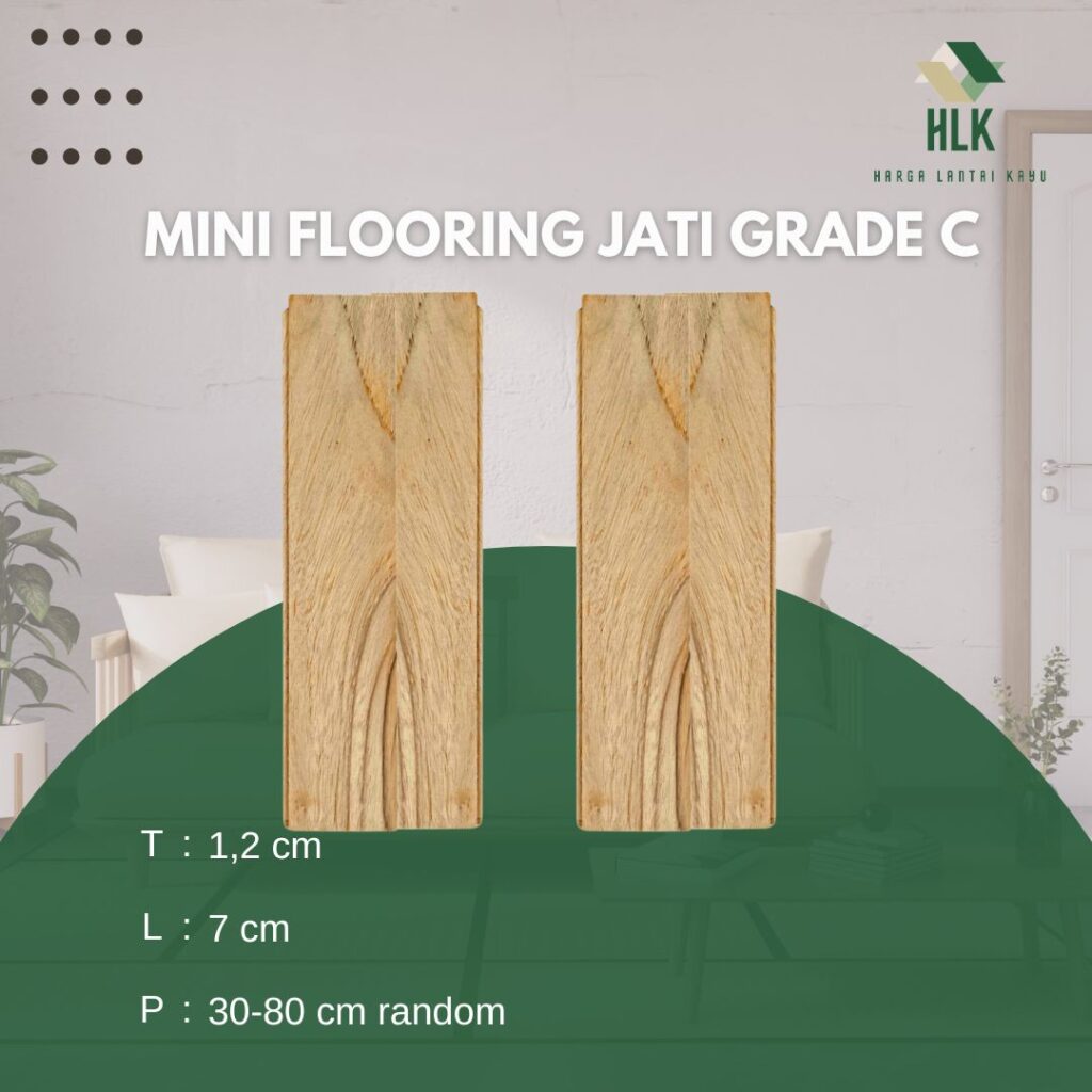 lantai kayu jati grade c