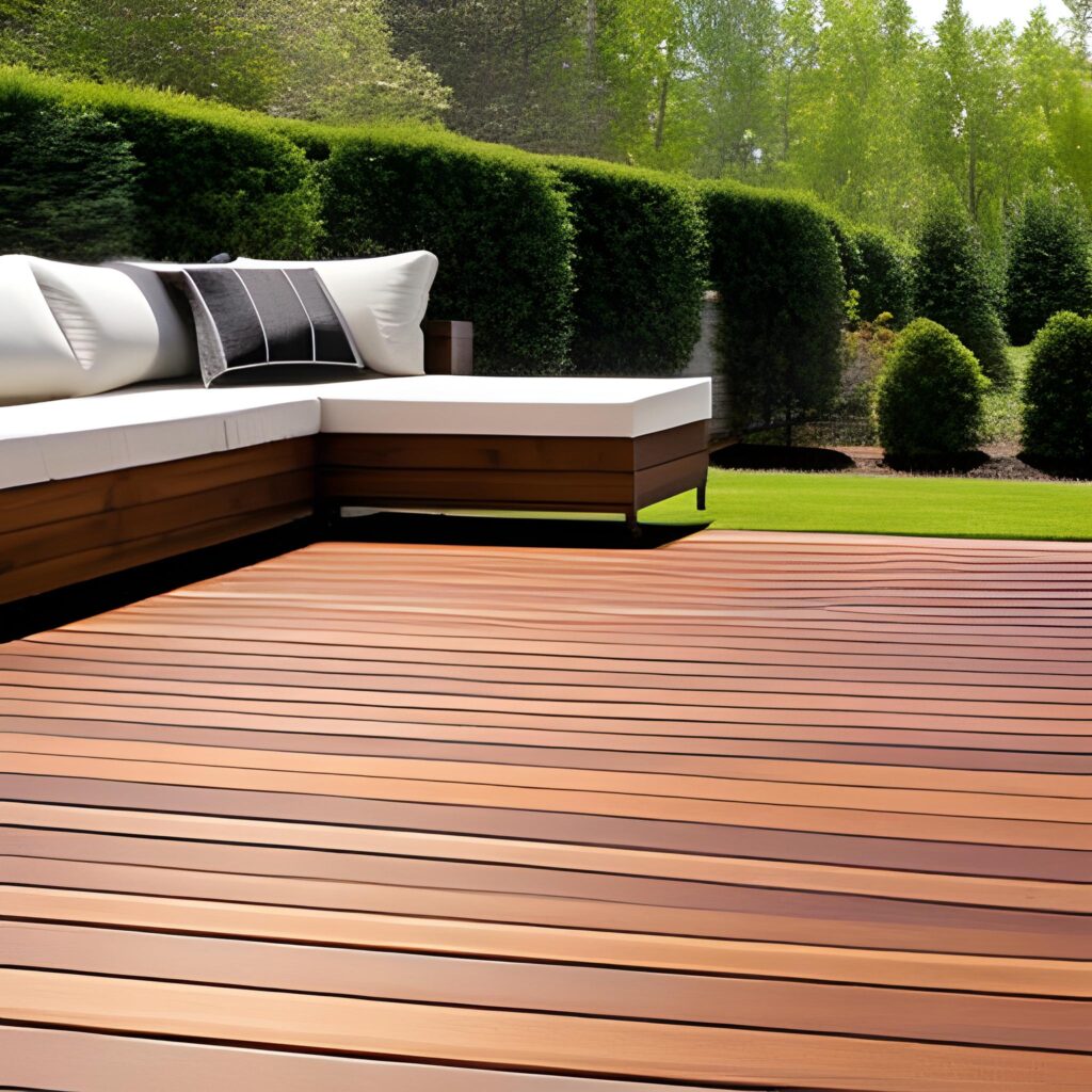 pemasangan decking kayu ulin