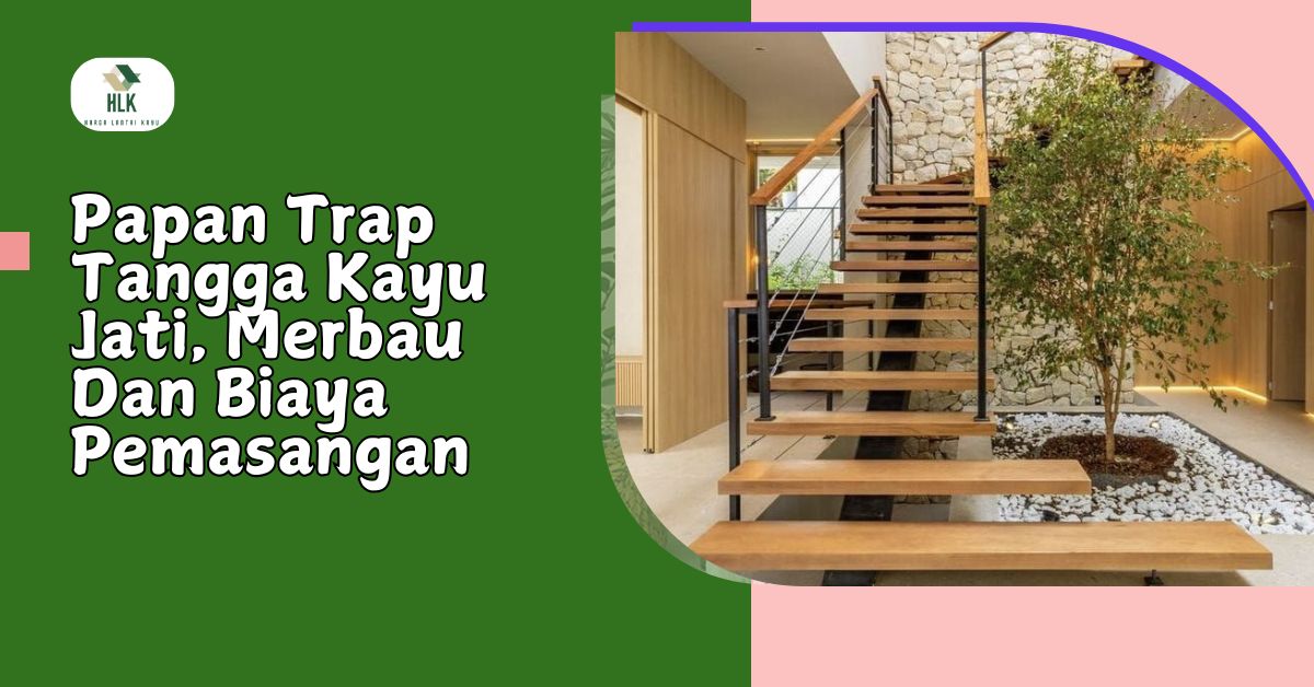 trap tangga kayu